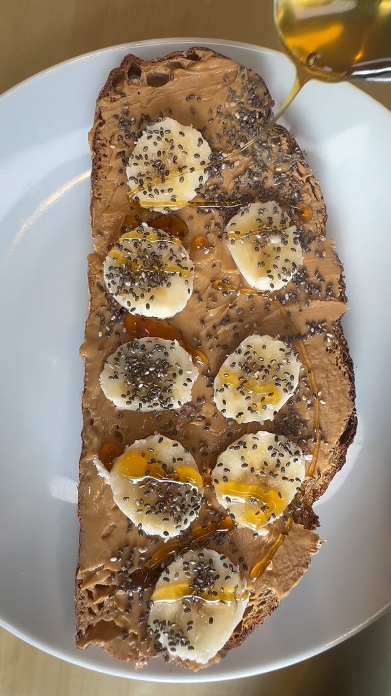 Peanut Butter Toast With Honey