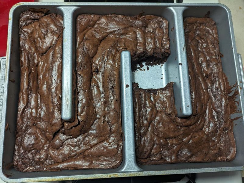 Brownie Edges Stolen From the Pan