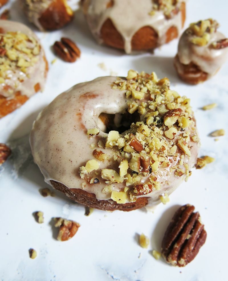 Brown Butter and Pecan Doughnuts
