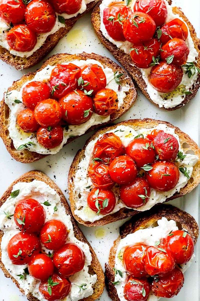 Roasted Tomato and Ricotta Toast