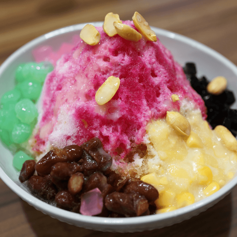 Ais Kacang - Malaysia (Rainbow Ice with Beans)