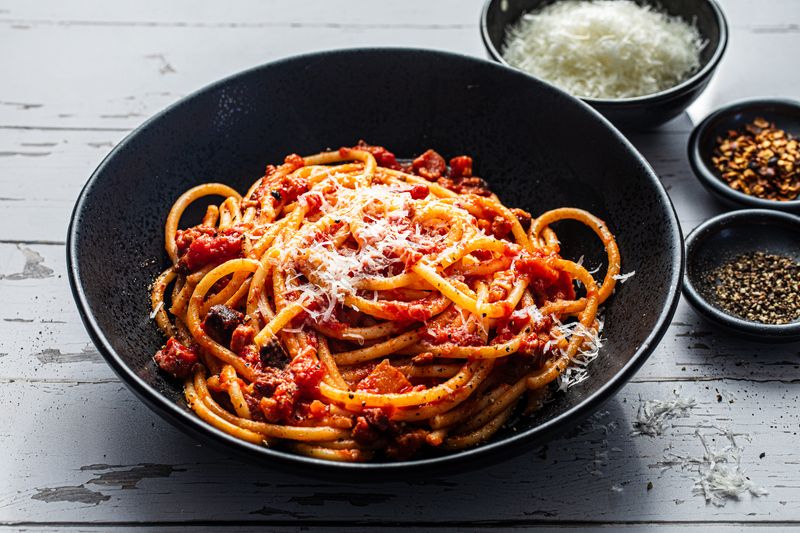 Bucatini all'Amatriciana (Italy)
