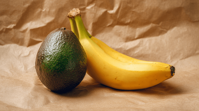 Using a Banana Peel to Ripen Avocados Faster