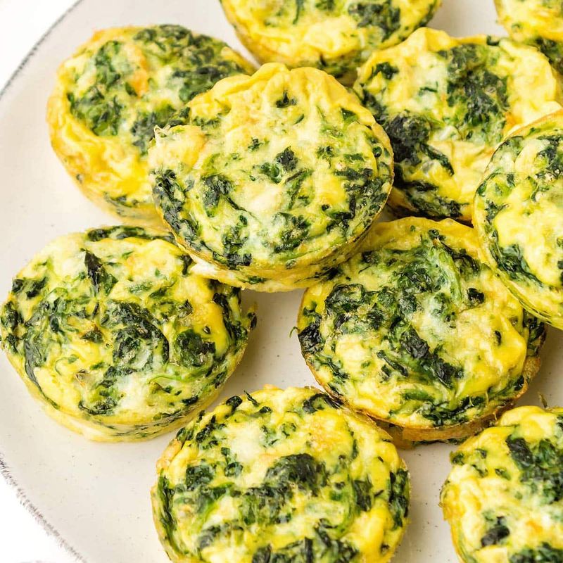 Spinach and Feta Mini Egg Muffins