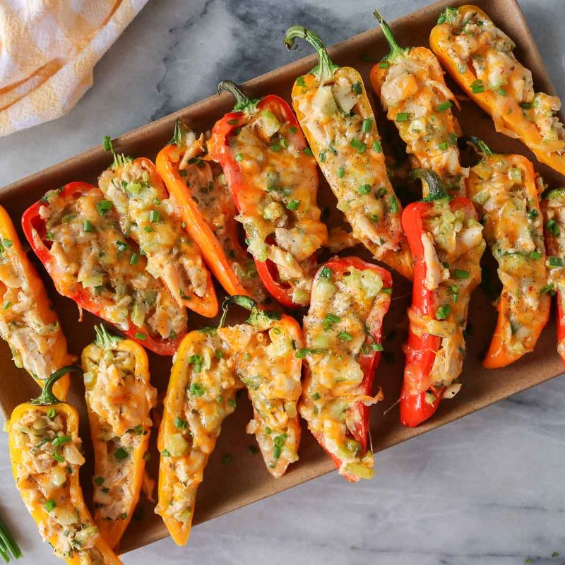 Tuna Salad Stuffed Mini Peppers
