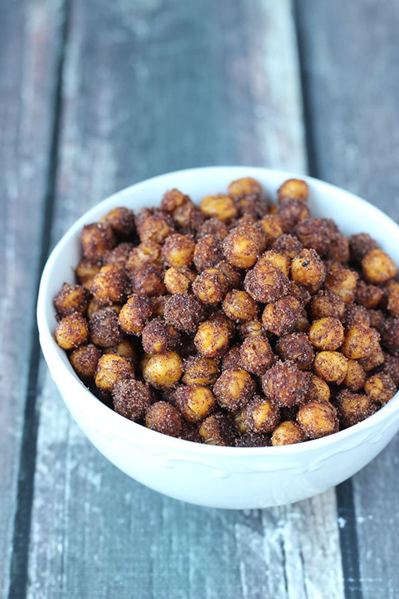 Cinnamon Sugar Roasted Chickpeas
