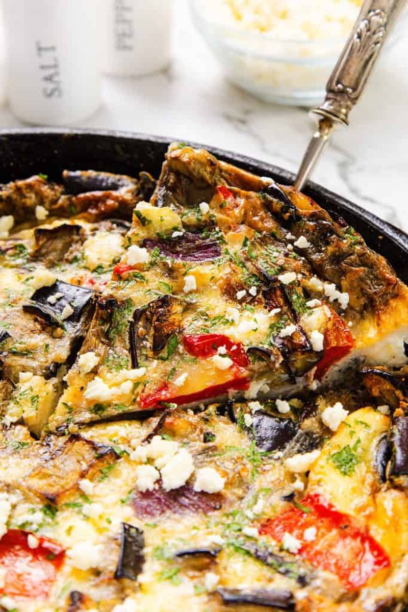 Roasted Red Pepper and Egg Frittata