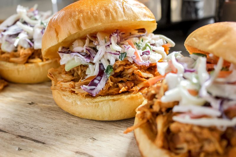 BBQ Pulled Chicken Sandwiches