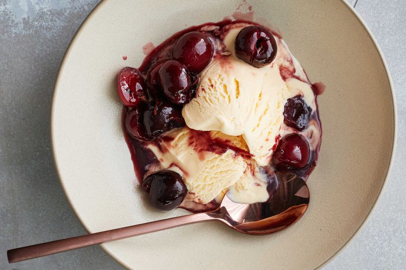 Flambeed Cherries Jubilee