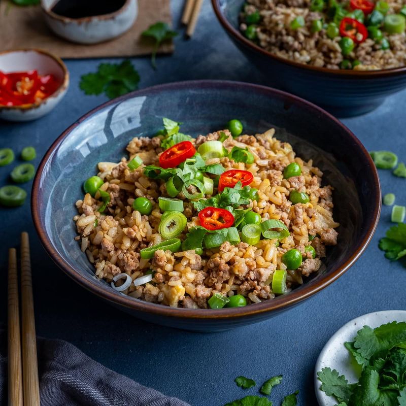 Speedy Turkey and Veggie Fried Rice