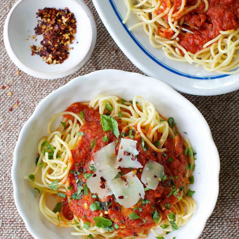 Pasta With Arrabbiata Option