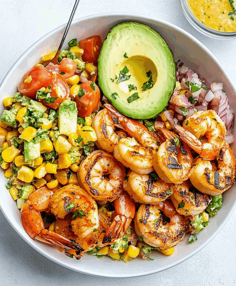 Shrimp and Avocado Grain Bowl