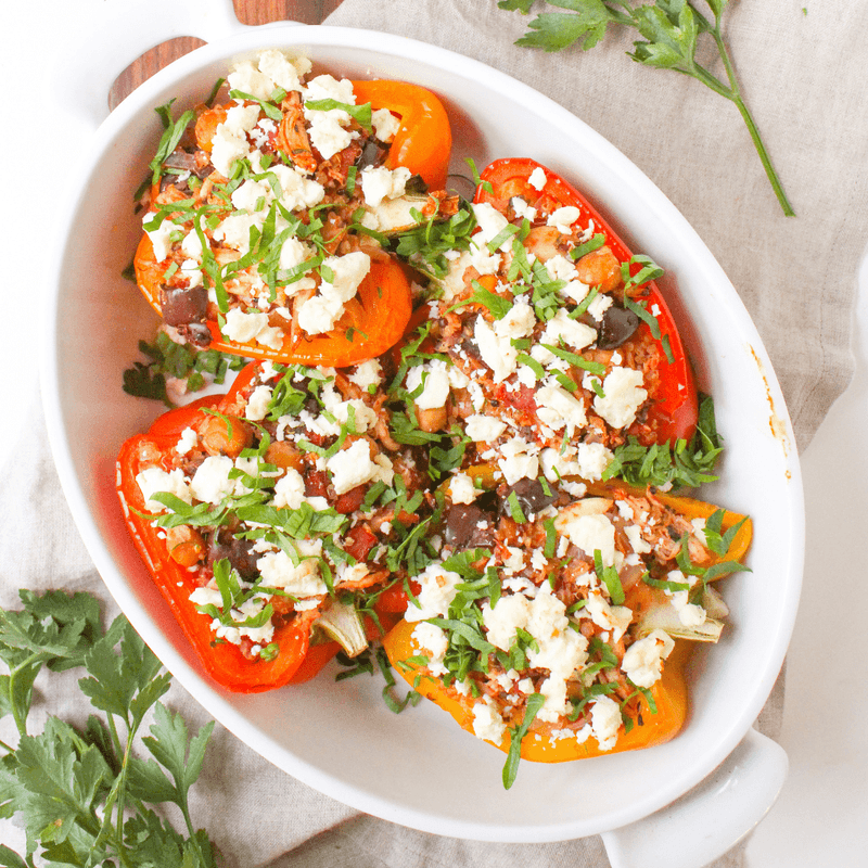 Greek-Style Stuffed Peppers