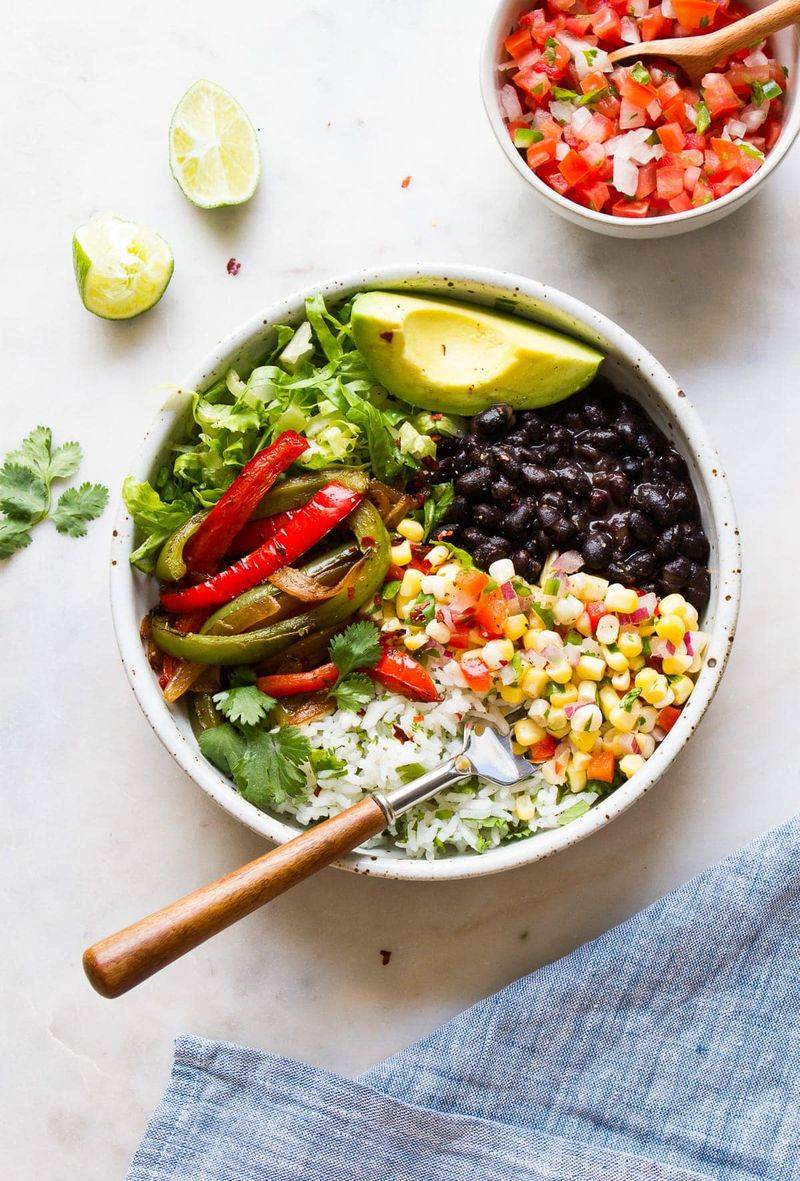 Rice and Bean Burrito Bowl