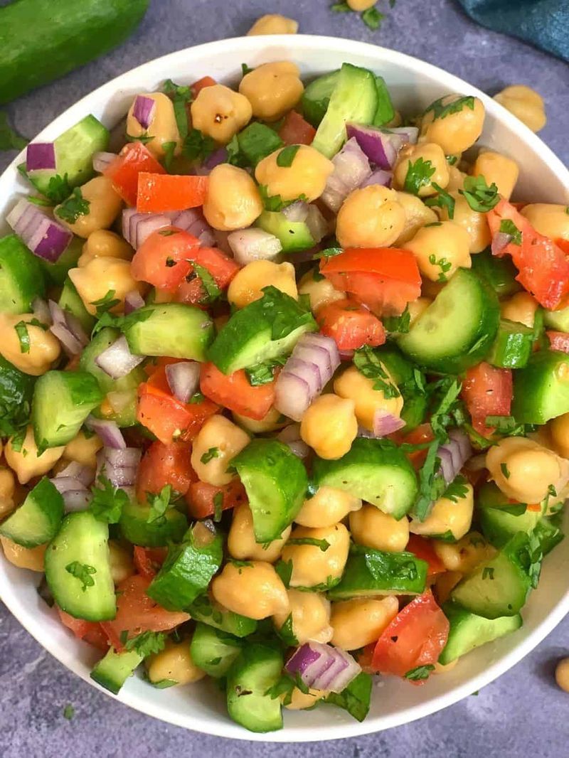 Chickpea and Cucumber Salad