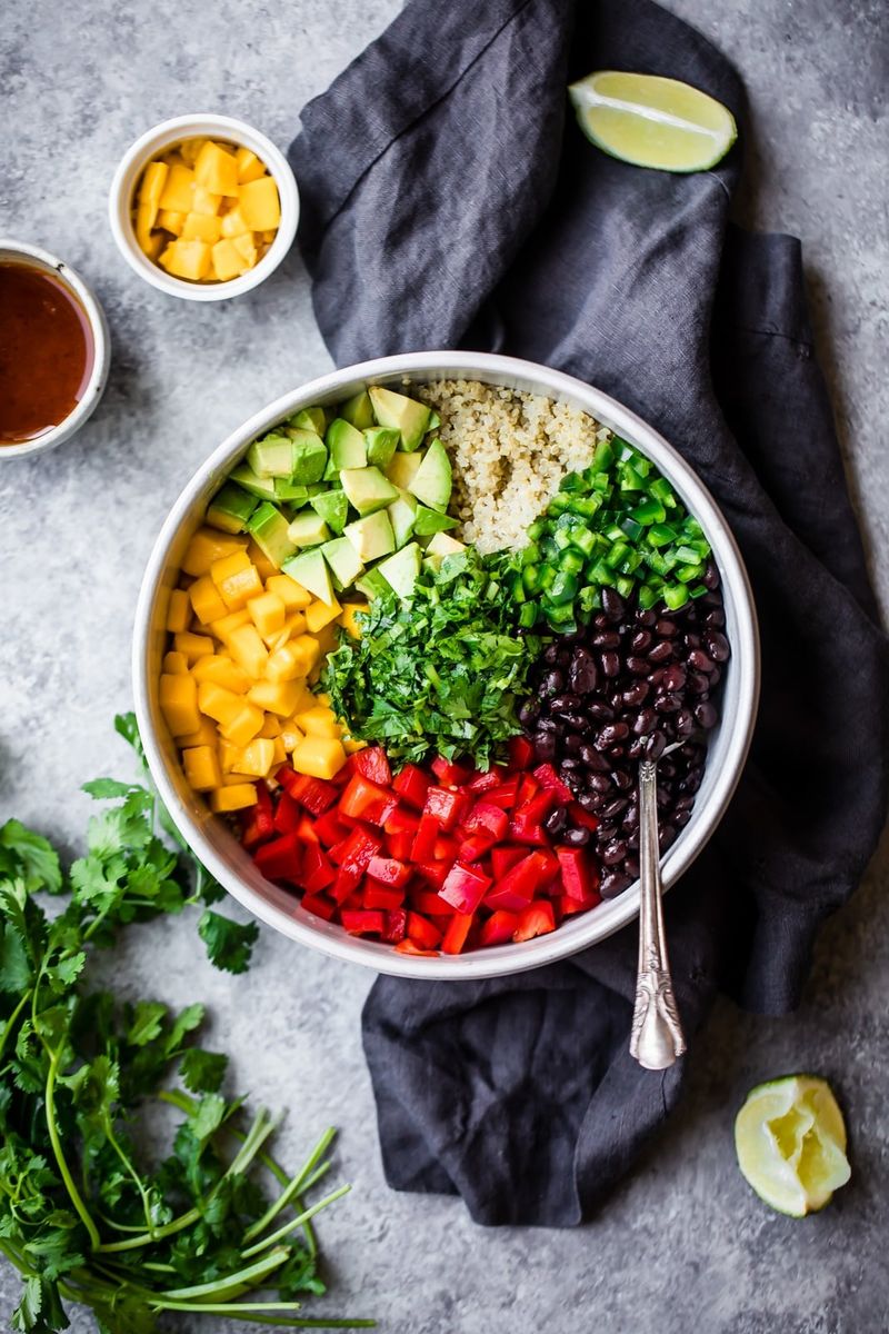 Mango Black Bean Salsa Bowl