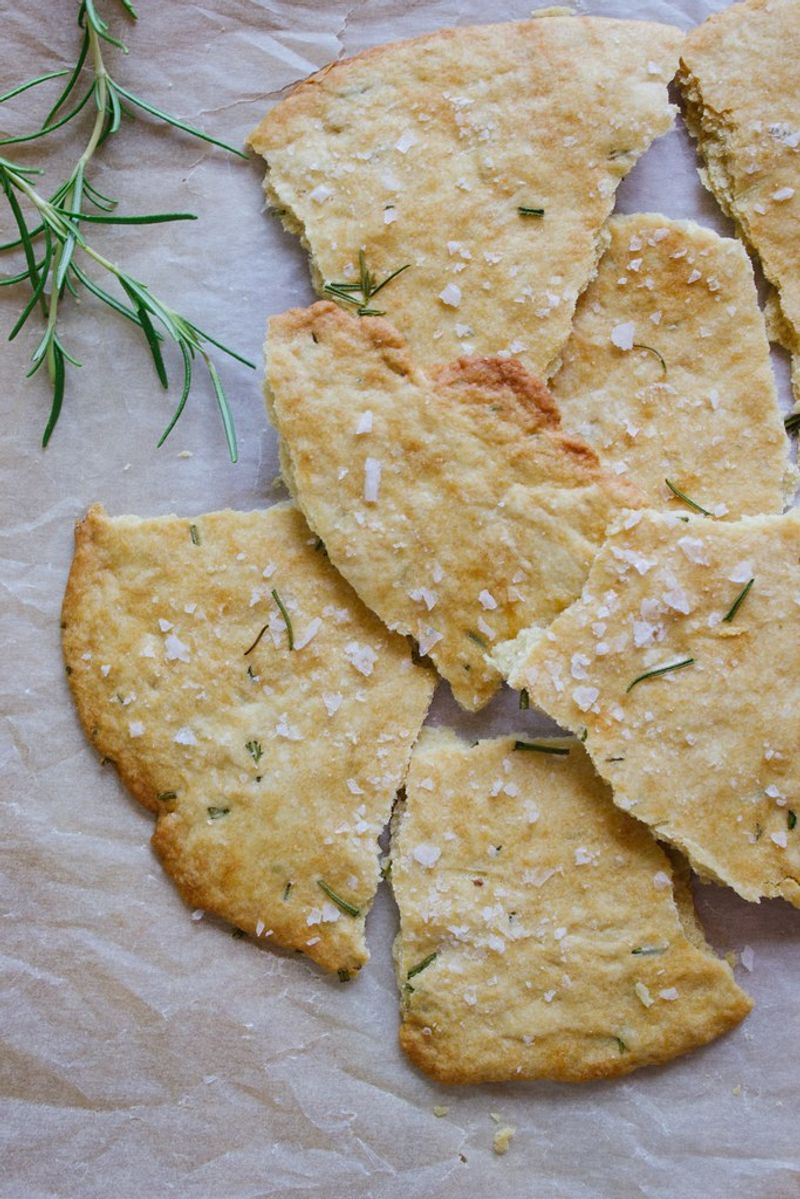 Rosemary And Sea Salt Flatbread Crackers