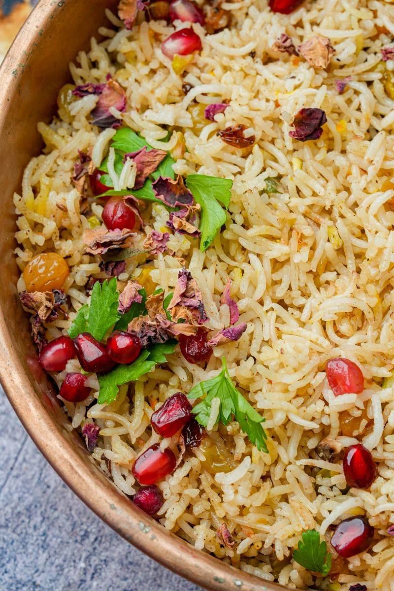 Iranian Apple and Saffron Rice