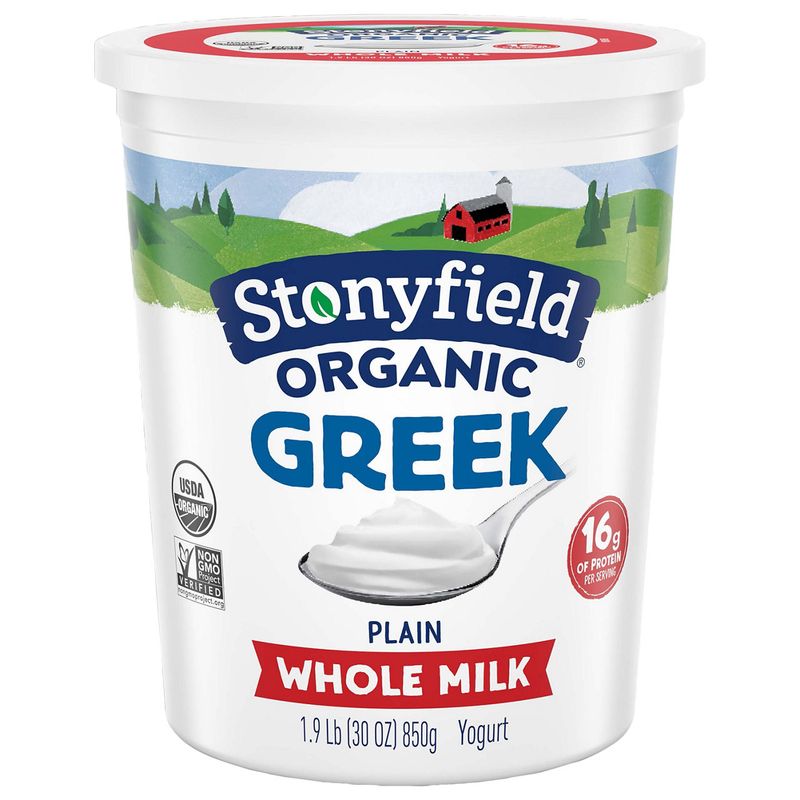 Stonyfield Organic Plain Greek Yoghurt