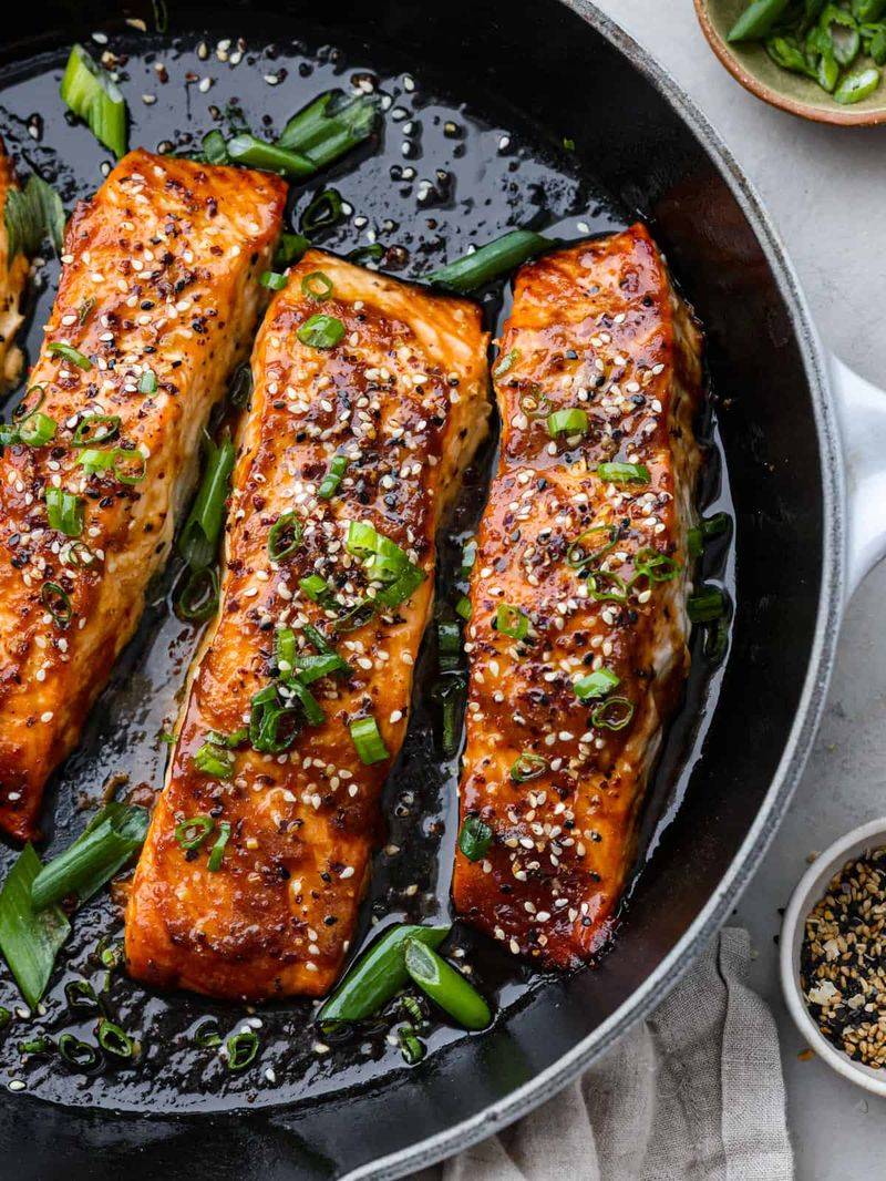 Dark Chocolate Miso Salmon