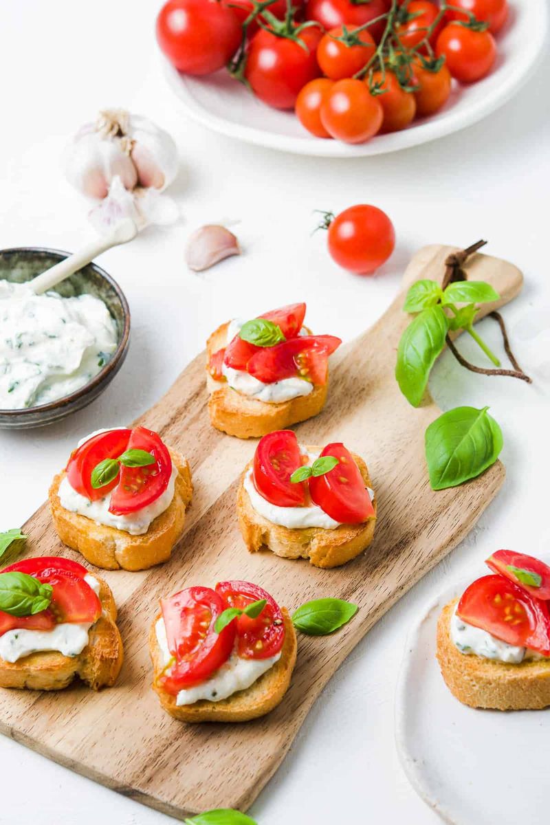 Herbed Ricotta Crostini