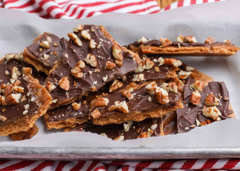 Chocolate Graham Cracker Toffee