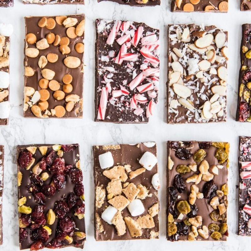 Chocolate Bark with Toppings