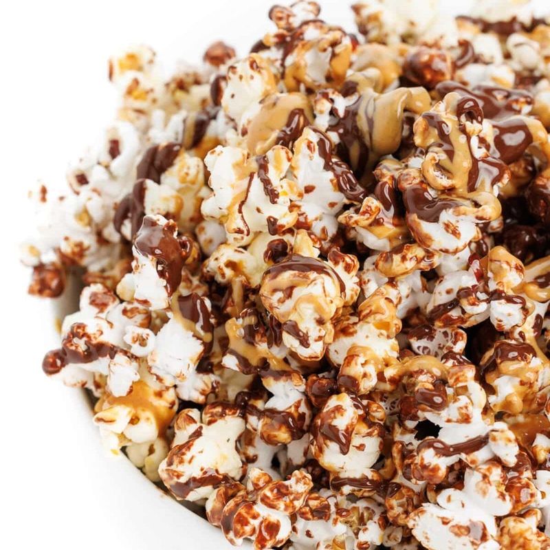 Peanut Butter Chocolate Popcorn