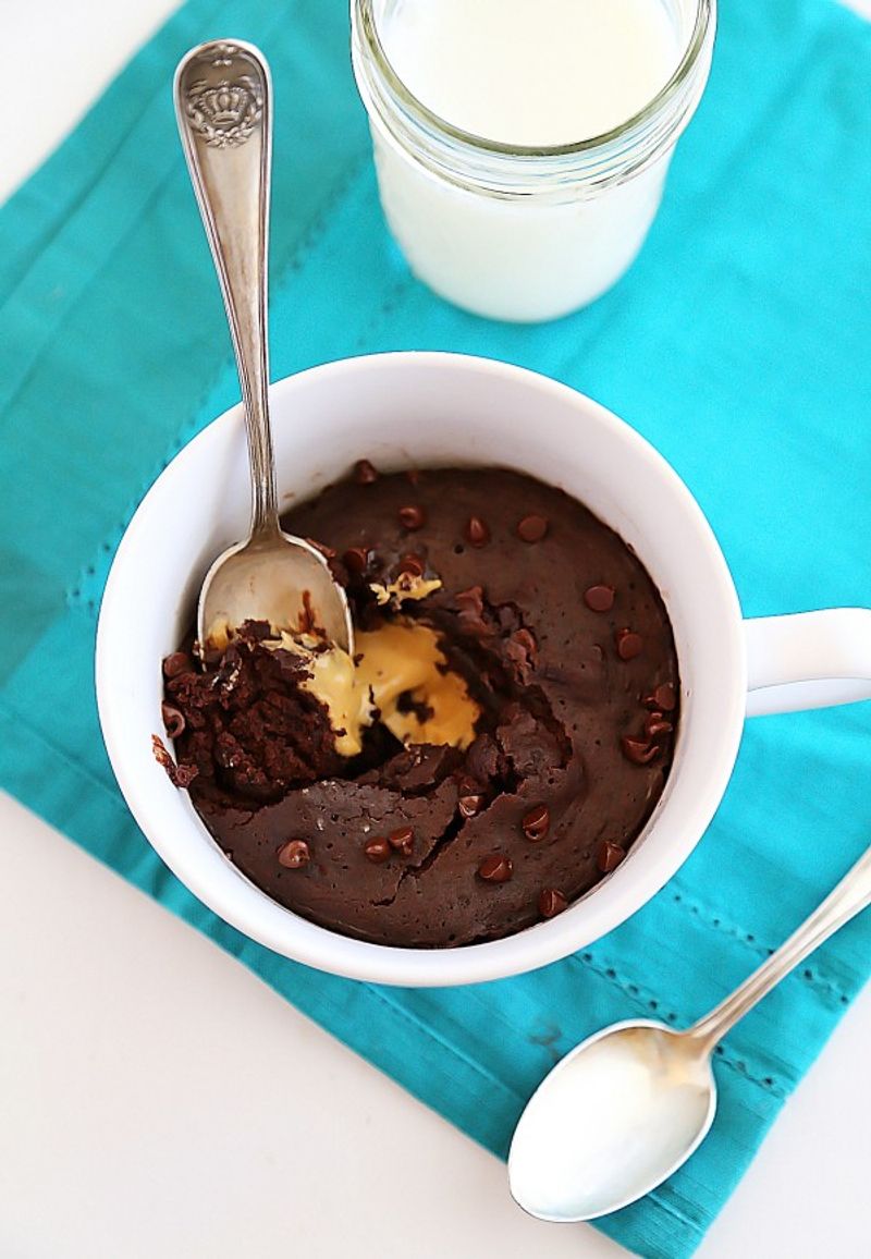 Peanut Butter Chocolate Mug Cake