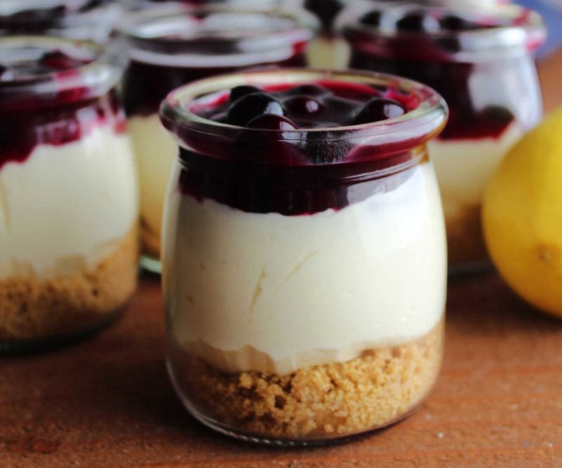 Blueberry Lemon Cheesecake Shooters