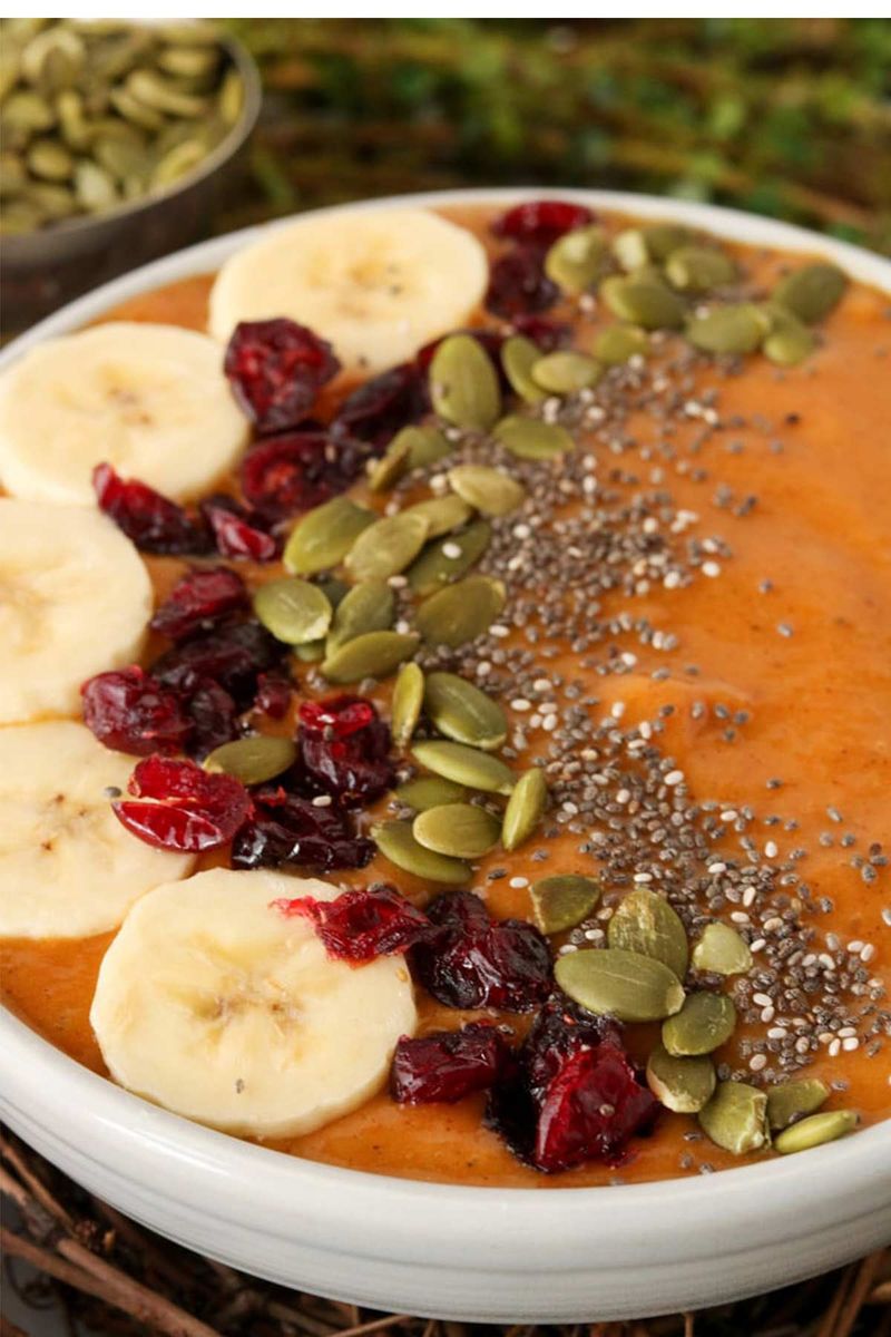 Pumpkin Spice Protein Smoothie Bowl