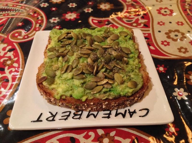Avocado Toast with Pumpkin Seeds