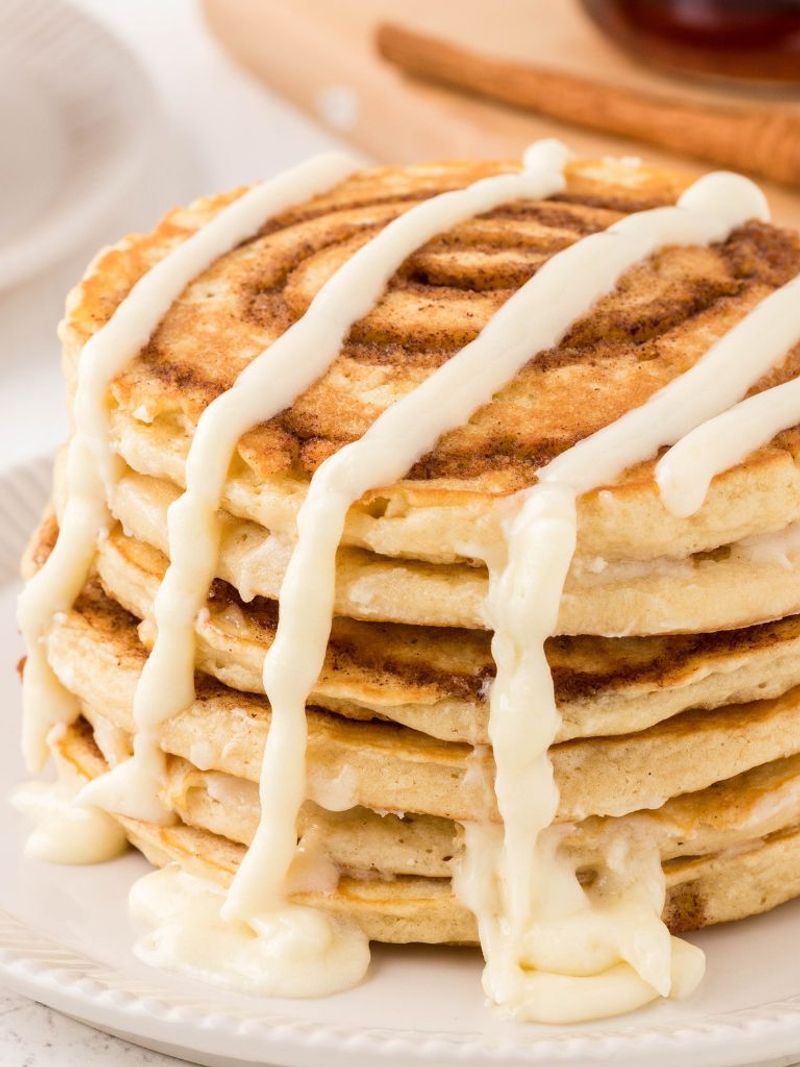 Cinnamon Bun Pancakes