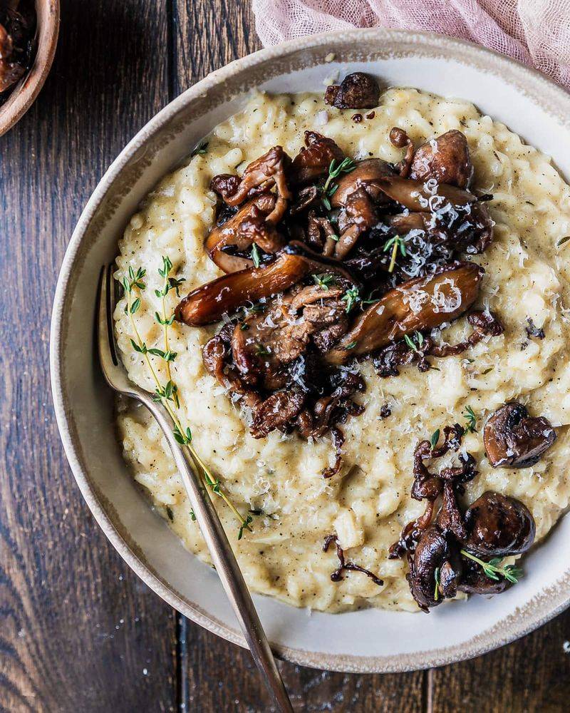 Wild Mushroom and Thyme Risotto