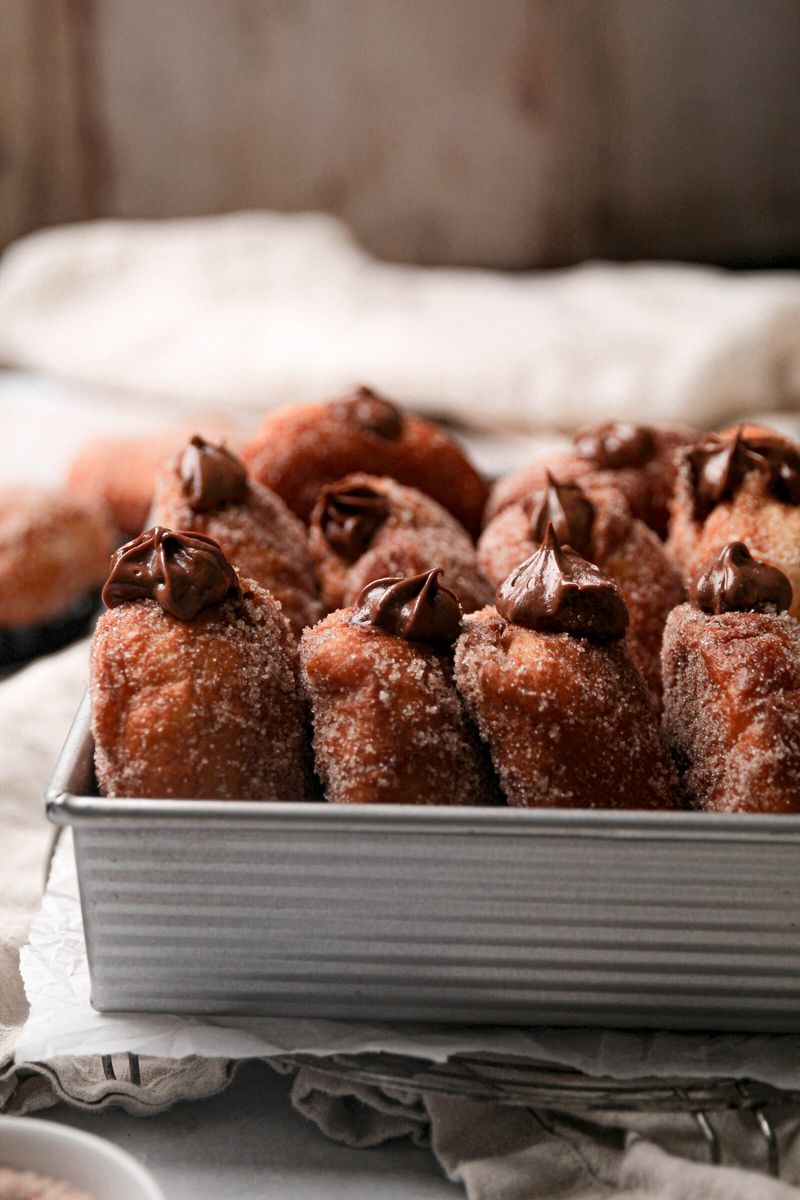 Hazelnut Chocolate Doughnuts