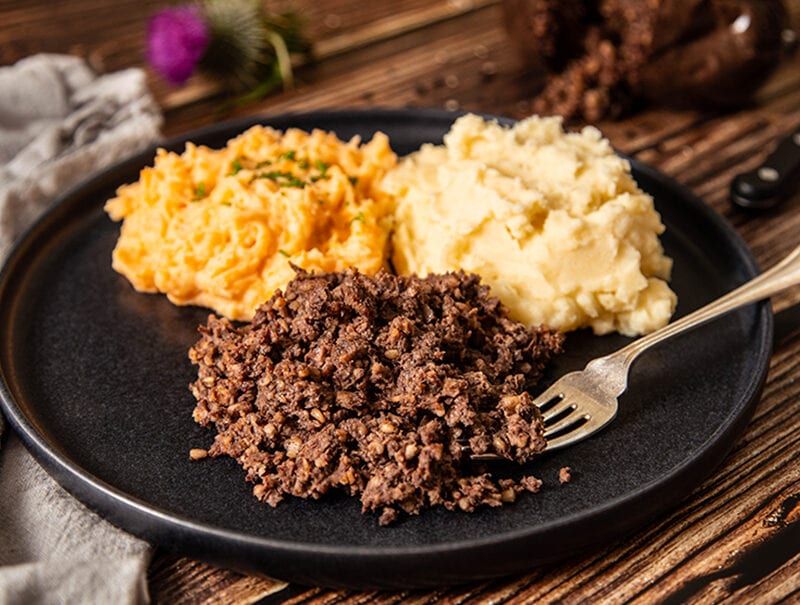 Haggis with Neeps and Tatties
