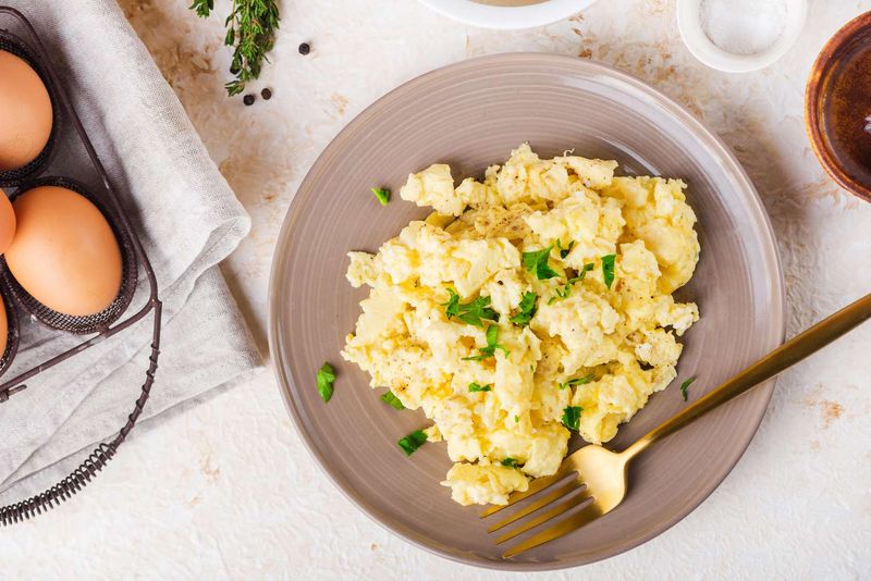 Coconut Milk Scrambled Eggs