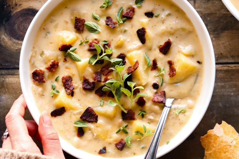 Creamy Great Northern Bean and Potato Soup