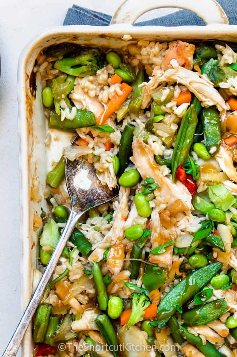 Edamame and Chicken Casserole