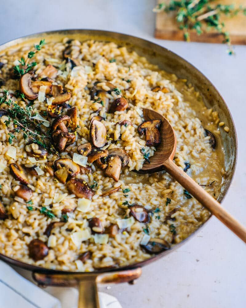 Coffee Mushroom Risotto