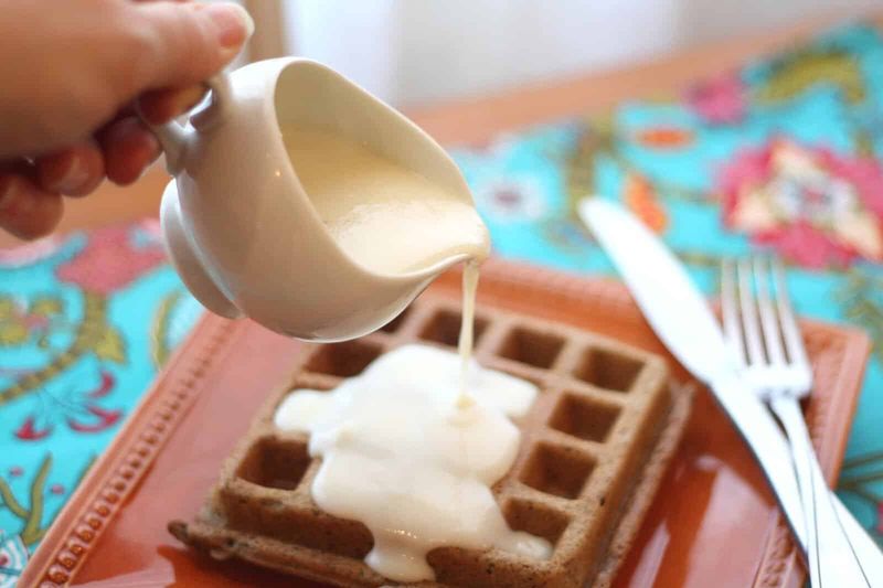 Condensed Milk Waffles