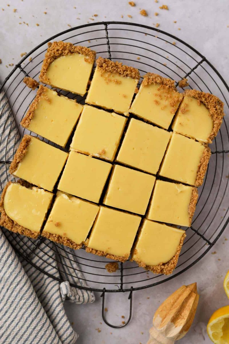Magic Lemon Bars with a Condensed Milk Filling