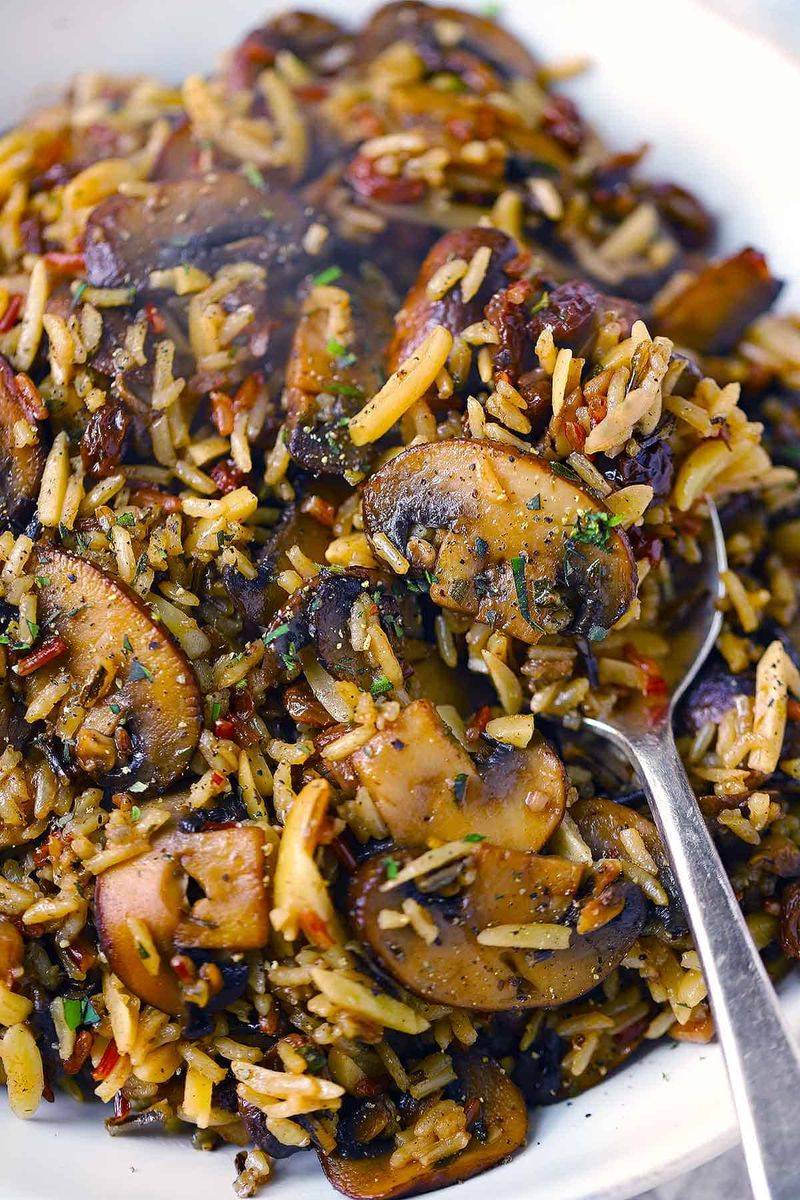 Mushroom and Herb Pilaf