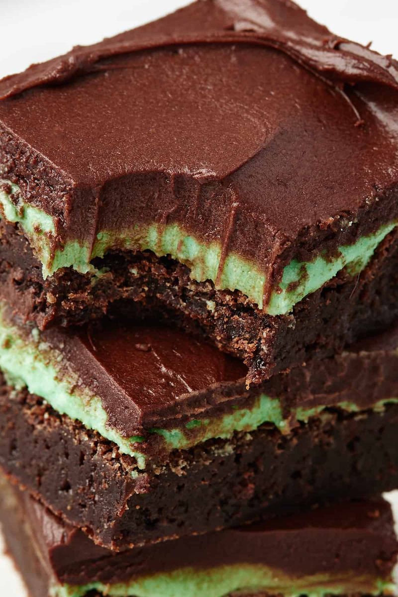 DIY Andes Mint Chocolate Brownies