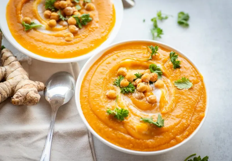 Spiced Carrot and Ginger Soup