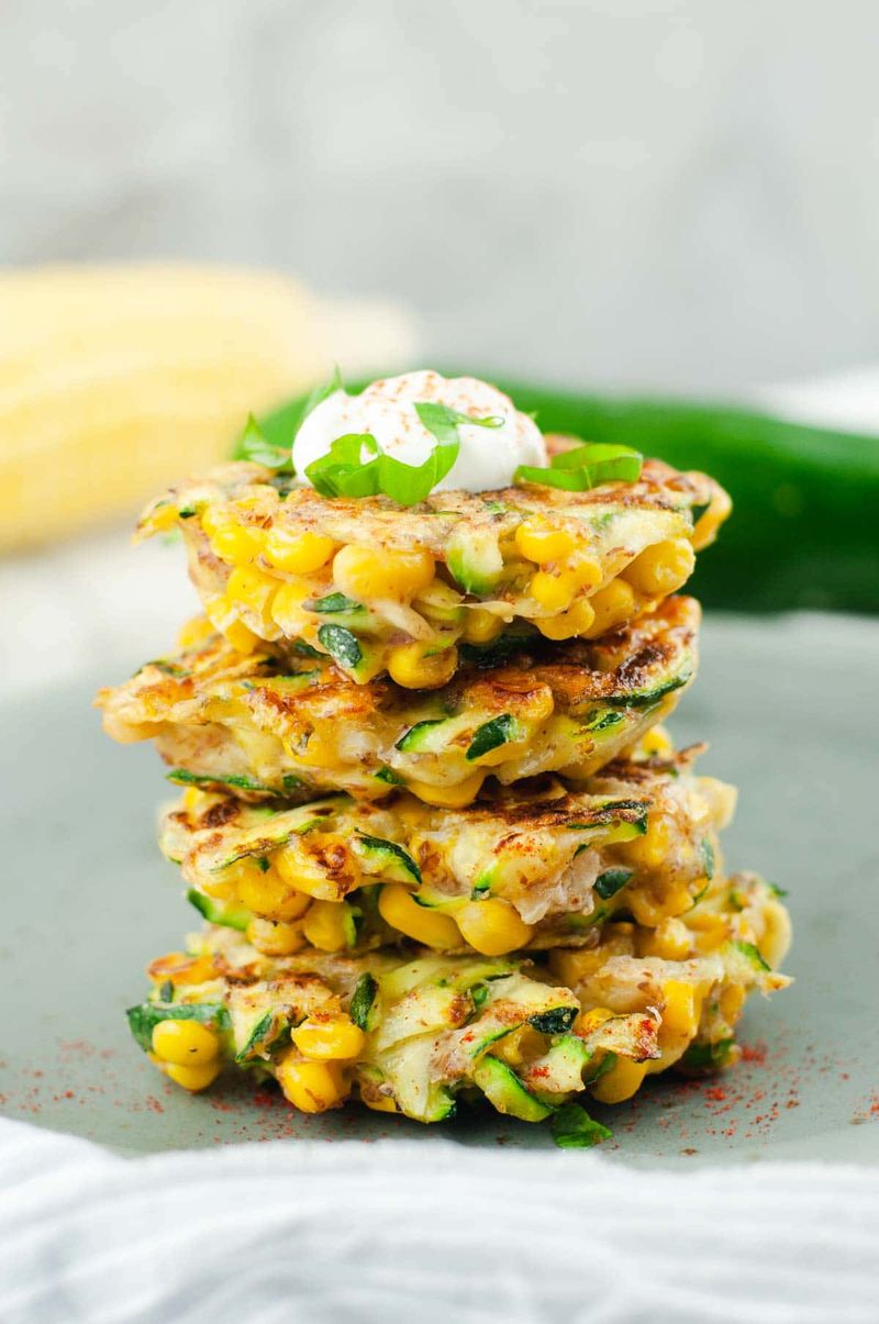 Zucchini and Corn Fritters