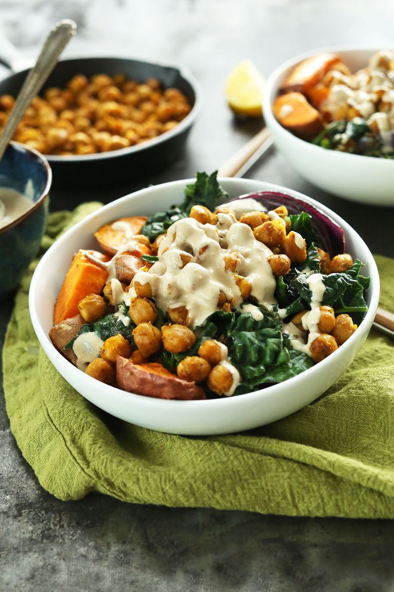 Sweet Potato and Chickpea Buddha Bowl