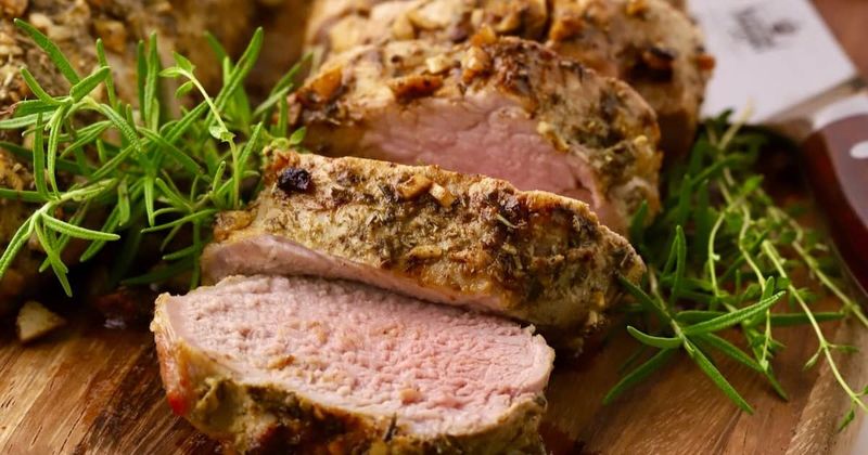 Pork Tenderloin in a Salt and Herb Crust