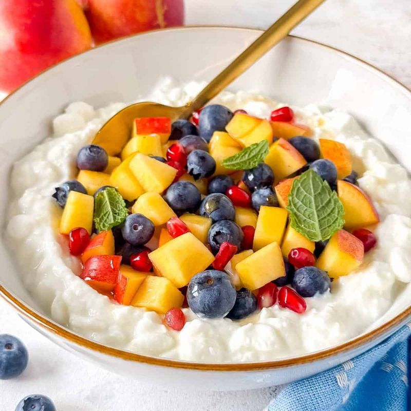 Cottage Cheese Fruit Bowl
