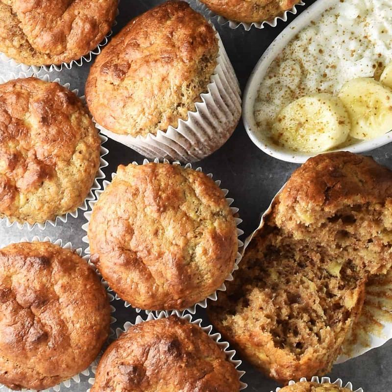 Cottage Cheese Banana Muffins